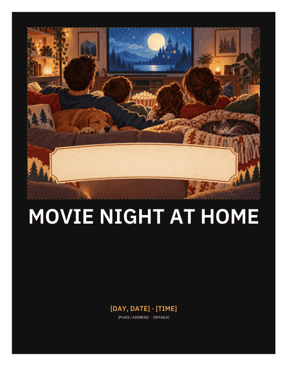 Preview of Family Movie Night At Home Poster