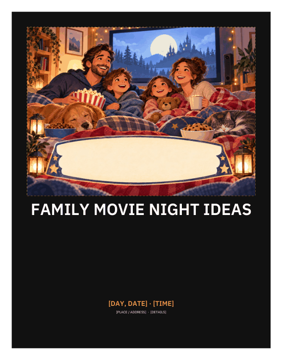 Preview of Family Movie Night Ideas Poster