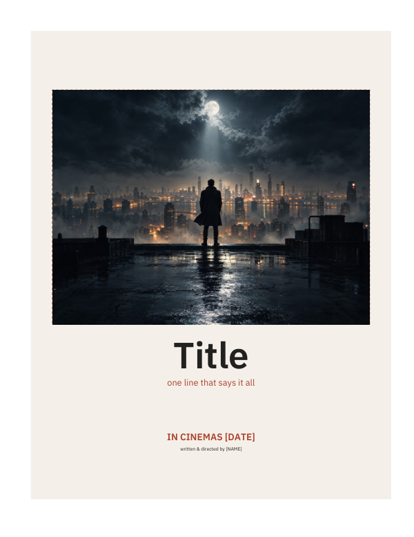 Preview of Minimalist Movie Poster Template