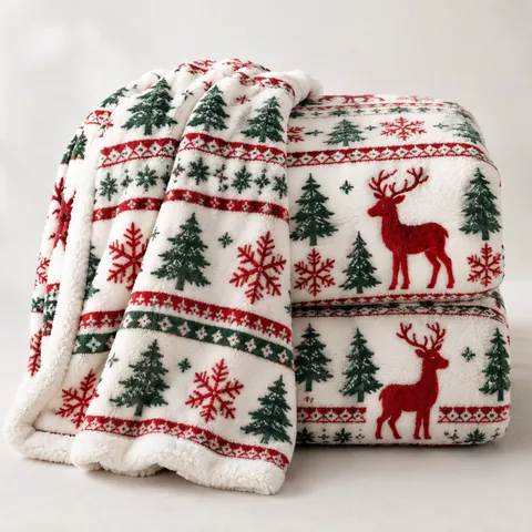 Christmas movie night blanket
